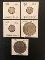 Assorted Collector's Coins (5)