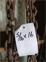 5/16" X 16' CHAIN W/ HOOKS