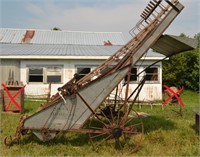 Vintage Steel Wheel Massy Harris #8 hay loader,