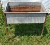 Galvanized sink (Surge) from milking parlor