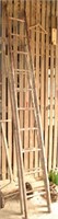 Wooden Ladders (2) One ladder is 10.5' tall and