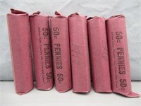 (6) Rolls Assorted Dates 1920's & 1940's Lincoln