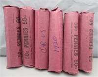 (6) Rolls Assorted Dates 1920's, 1940's, 1950's