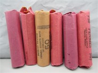 (6) Rolls Assorted Dates 1950's & 1960's Lincoln