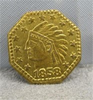 1858 California Gold.