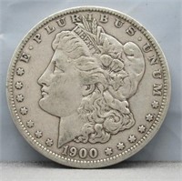 1900 Morgan Silver Dollar.