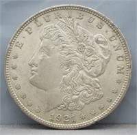 1921 Morgan Silver Dollar.