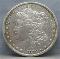 1879 Morgan Silver Dollar.