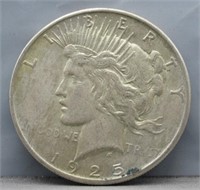 1925 Peace Silver Dollar.