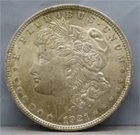 1921 Morgan Silver Dollar.