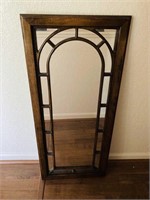 Butler Style Hanging Wooden Mirror/41x18