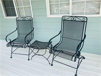 Beautiful Iron Patio Chairs and Table