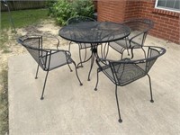 Metal Outdoor Patio Table & Chairs