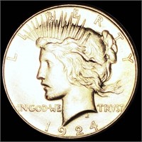 1924-S Silver Peace Dollar UNCIRCULATED