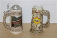 SELECTION OF BEER STEINS