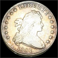 1801 Draped Bust Dollar NEARLY UNCIRCULATED