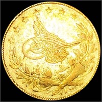 1293 Turkish Gold 100 Kurush UNC