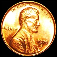 1970-S Lincoln Wheat Penny GEM BU RED