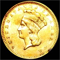 1862 Rare Gold Dollar UNCIRCULATED