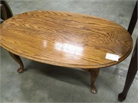 Oak Oval Coffee Table