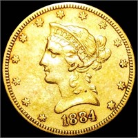 1884-S $10 Gold Eagle CLOSELY UNCIRCULATED