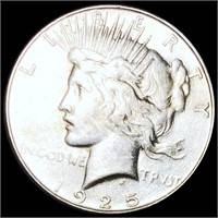 1925-S Silver Peace Dollar XF