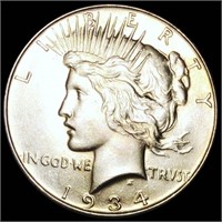 1934 Silver Peace Dollar UNCIRCULATED