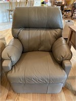 Custom leather recliner