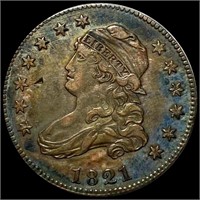 1821 Capped Bust Quarter NEARLY UNC