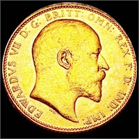 1909 G. Britain Gold Sovereign UNCIRCULATED