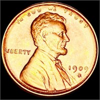 1909-S V.D.B  Lincoln Wheat Penny UNCIRCULATED