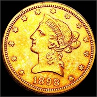 1898 $10 Gold Eagle CLOSELY UNCIRCULATED