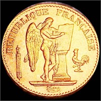 1878 French Gold 20 Francs UNCIRCULATED