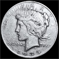 1935-S Silver Peace Dollar LIGHTLY CIRCULATED