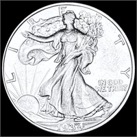 1934-D Walking Half Dollar UNCIRCULATED