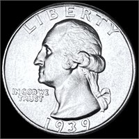 1939-D Washington Silver Quarter UNCIRCULATED