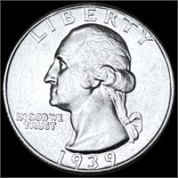 1939-S Washington Silver Quarter LIGHTLY CIRC