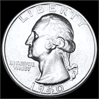 1940-D Washington Silver Quarter UNCIRCULATED