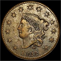 1825 Coronet Head Large Cent ABOUT UNC