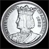 1893 Isabella Silver Quarter UNCIRCULATED