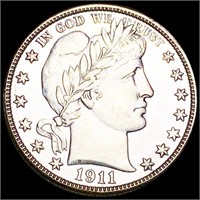 1911-D Barber Silver Half Dollar UNCIRCULATED