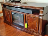Entertainment Center w/ Electric Fireplace