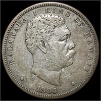 1883 Kingdom Of Hawaii Dollar XF