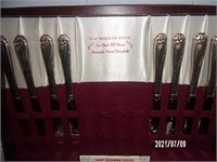 Rogers Silverware set in wooden box