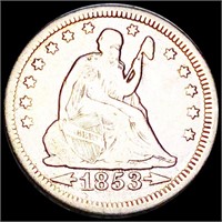 1853 Seated Liberty Quarter NICELY CIRCULATED