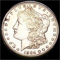 1884-S Morgan Silver Dollar NEARLY UNC
