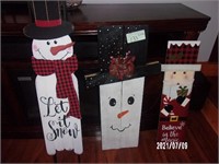 (3) Wooden Christmas Decorations
