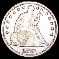 1872-S Seated Liberty Dollar CLOSELY UNCIRCULATED