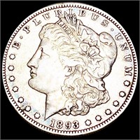 1893-O Morgan Silver Dollar ABOUT UNCIRCULATED