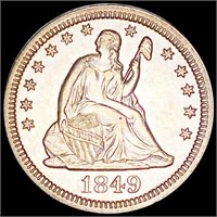 1849 Seated Liberty Quarter UNCIRCULATED